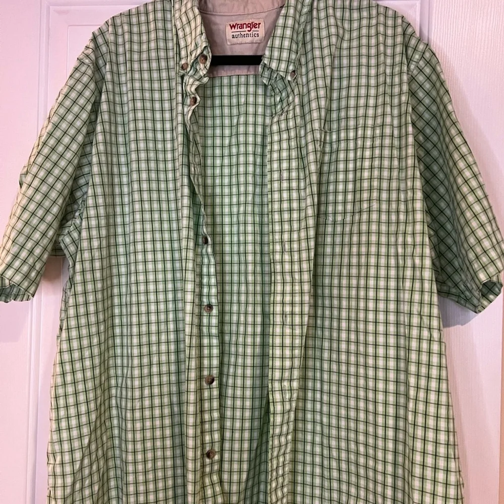 Wranglers authentics Men's Green Checkered Shirt